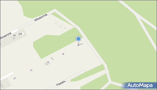 Wola Ducka, Owocowa, 18, mapa Wola Ducka