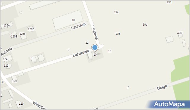 Wysogotowo, Owsiana, 10, mapa Wysogotowo