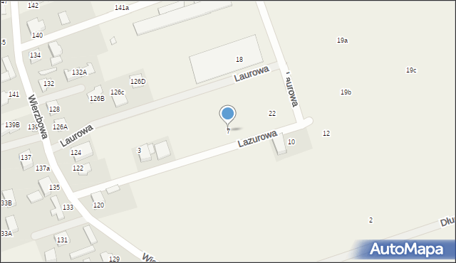 Wysogotowo, Owsiana, 7, mapa Wysogotowo