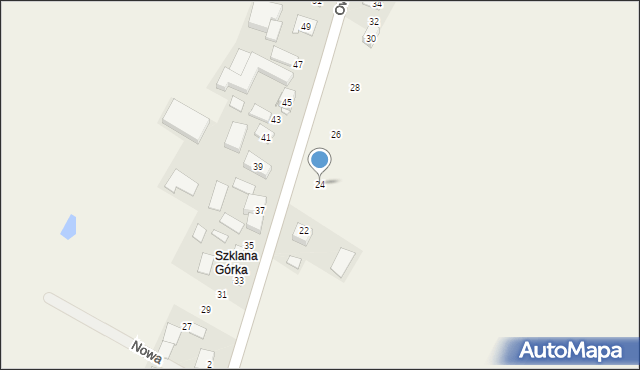 Zagórzyce Stare, Owocowa, 24, mapa Zagórzyce Stare