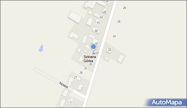 Zagórzyce Stare, Owocowa, 35, mapa Zagórzyce Stare