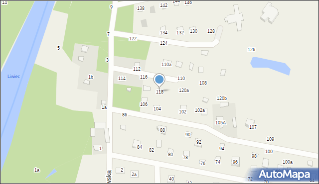 Zawiszyn, Owsiankowska, 118, mapa Zawiszyn