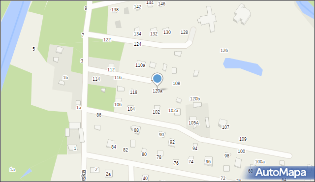 Zawiszyn, Owsiankowska, 120a, mapa Zawiszyn