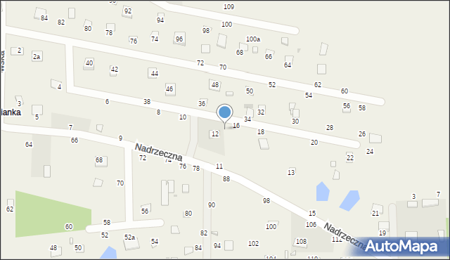 Zawiszyn, Owsiankowska, 14, mapa Zawiszyn