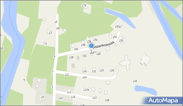 Zawiszyn, Owsiankowska, 144, mapa Zawiszyn