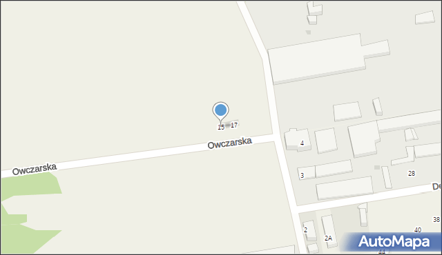 Zbludowice, Owczarska, 15, mapa Zbludowice
