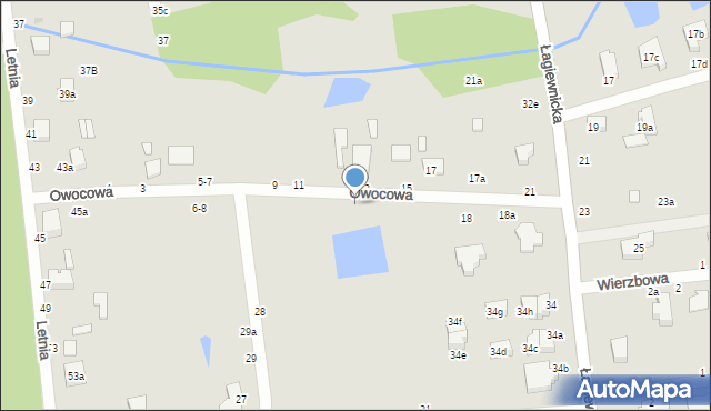 Zgierz, Owocowa, 14, mapa Zgierz