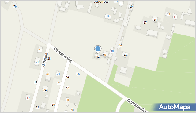 Adolfów, Ozorkowska, 52, mapa Adolfów