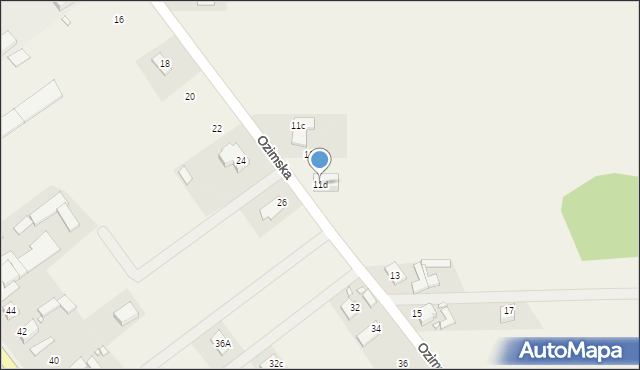 Antoniów, Ozimska, 11d, mapa Antoniów