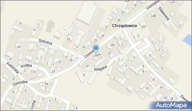 Chrząstowice, Ozimska, 10a, mapa Chrząstowice