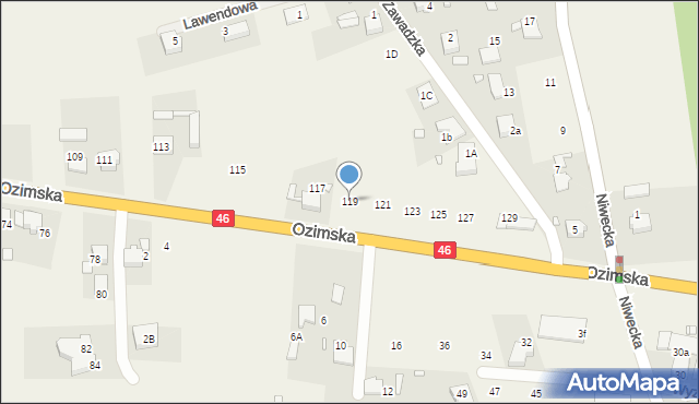 Chrząstowice, Ozimska, 119, mapa Chrząstowice