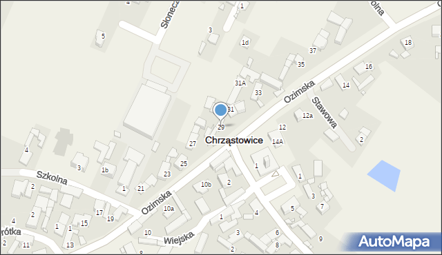 Chrząstowice, Ozimska, 29, mapa Chrząstowice