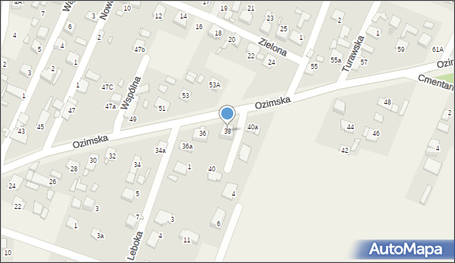 Chrząstowice, Ozimska, 38, mapa Chrząstowice