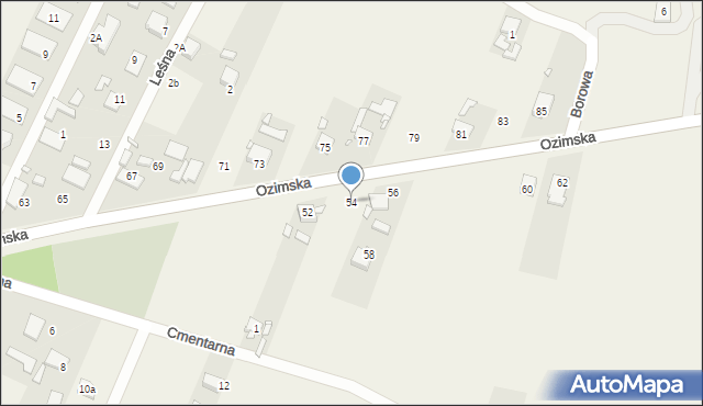 Chrząstowice, Ozimska, 54, mapa Chrząstowice