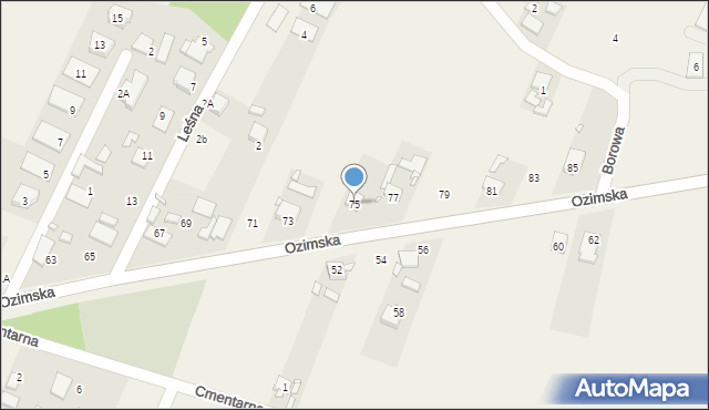 Chrząstowice, Ozimska, 75, mapa Chrząstowice