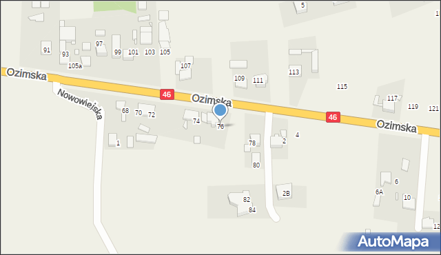 Chrząstowice, Ozimska, 76, mapa Chrząstowice