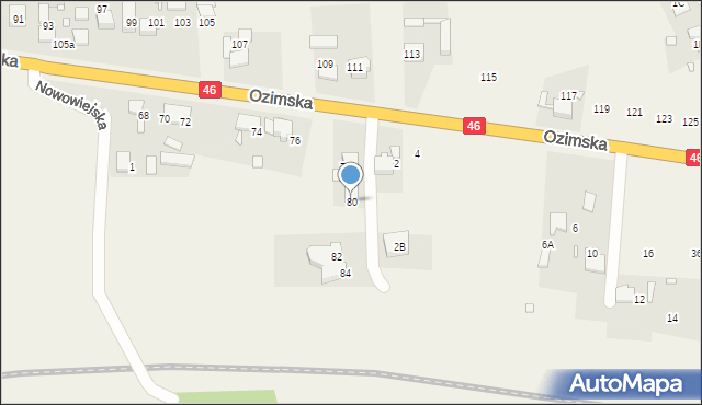 Chrząstowice, Ozimska, 80, mapa Chrząstowice