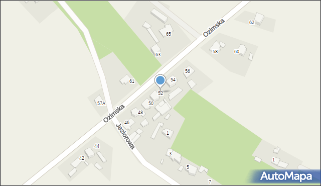 Daniec, Ozimska, 52, mapa Daniec