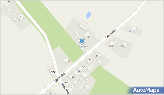 Daniec, Ozimska, 63, mapa Daniec
