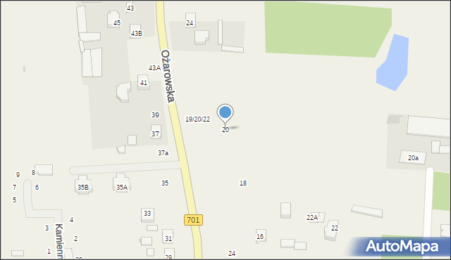 Duchnice, Ożarowska, 20, mapa Duchnice