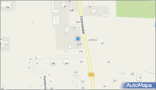 Duchnice, Ożarowska, 37, mapa Duchnice