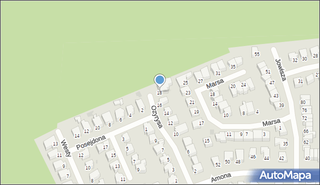 Gdynia, Ozyrysa, 18, mapa Gdyni