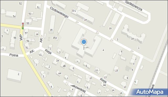 Gostynin, Ozdowskiego Józefa, 2, mapa Gostynin