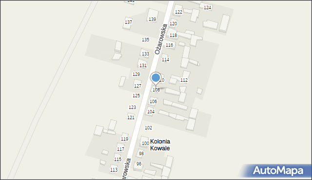 Kowale, Ożarowska, 108, mapa Kowale