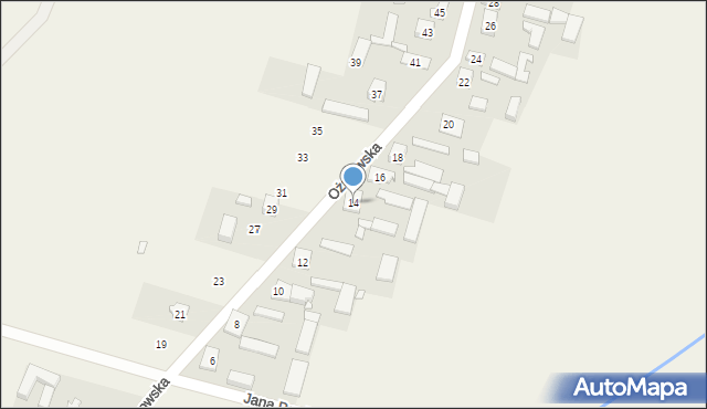 Kowale, Ożarowska, 14, mapa Kowale