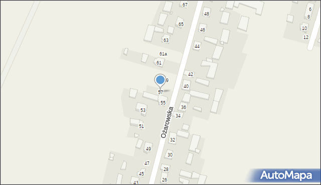 Kowale, Ożarowska, 57, mapa Kowale