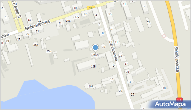 Łęczyca, Ozorkowska, 12a/22, mapa Łęczyca