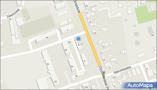 Łęczyca, Ozorkowskie Przedmieście, 6, mapa Łęczyca