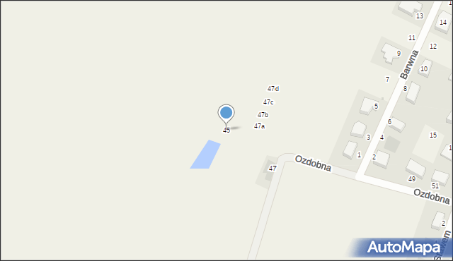 Mierzyn, Ozdobna, 45, mapa Mierzyn
