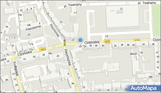 Opole, Ozimska, 22, mapa Opola