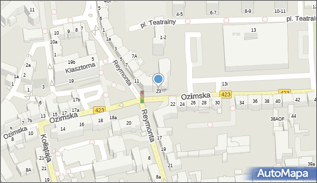 Opole, Ozimska, 23, mapa Opola
