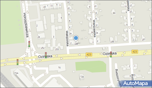 Opole, Ozimska, 149, mapa Opola