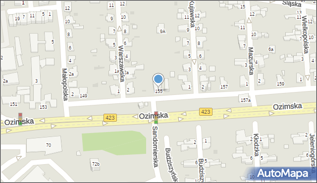 Opole, Ozimska, 155, mapa Opola