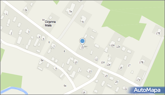 Ożanna, Ożanna, 11, mapa Ożanna