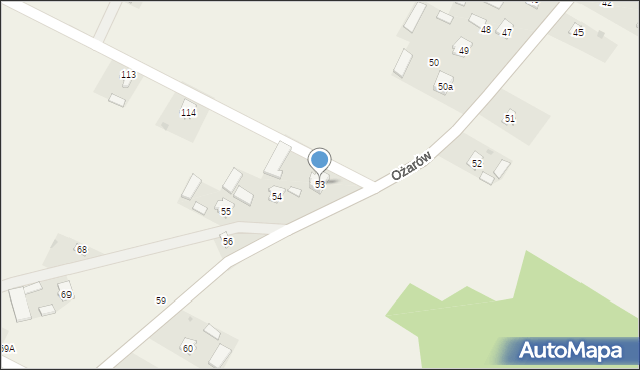 Ożarów, Ożarów, 53, mapa Ożarów