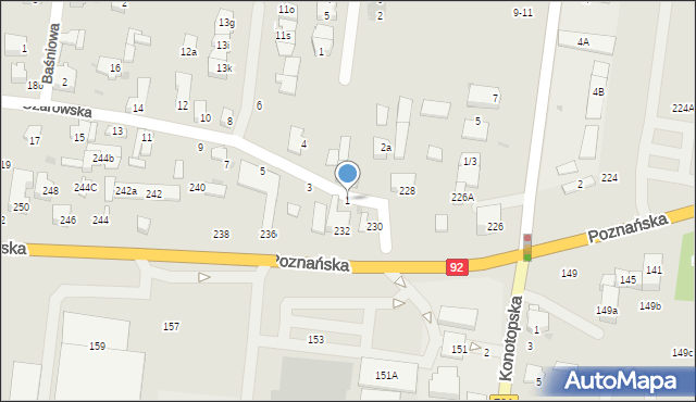 Ożarów Mazowiecki, Ożarowska, 1, mapa Ożarów Mazowiecki