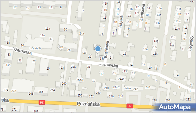 Ożarów Mazowiecki, Ożarowska, 20, mapa Ożarów Mazowiecki
