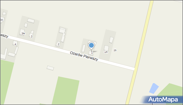 Ożarów Pierwszy, Ożarów Pierwszy, 1, mapa Ożarów Pierwszy