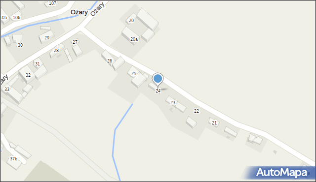 Ożary, Ożary, 24, mapa Ożary