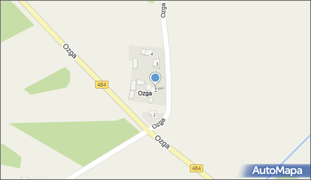 Ozga, Ozga, 2, mapa Ozga