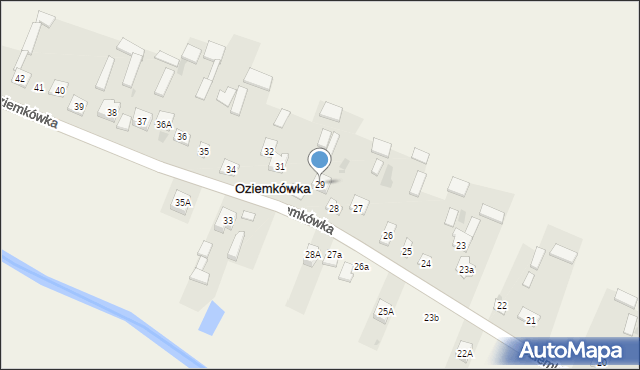 Oziemkówka, Oziemkówka, 29, mapa Oziemkówka