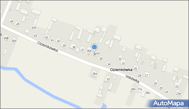 Oziemkówka, Oziemkówka, 36, mapa Oziemkówka