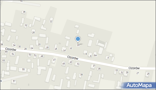 Ozorów, Ozorów, 10, mapa Ozorów