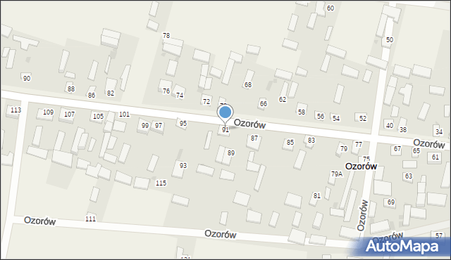 Ozorów, Ozorów, 91, mapa Ozorów