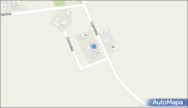 Pustków, Ozimska, 1, mapa Pustków