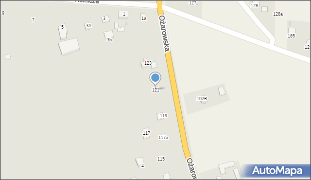 Sandomierz, Ożarowska, 121, mapa Sandomierza